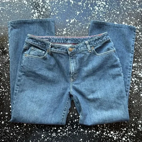 Land’s End Straight Leg Jeans Sz 14 - Picture 2 of 5